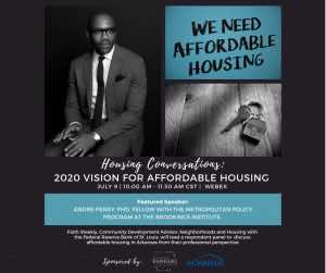 Announcement from Housing Conversations: 2020 Vision for Affordable Housing.